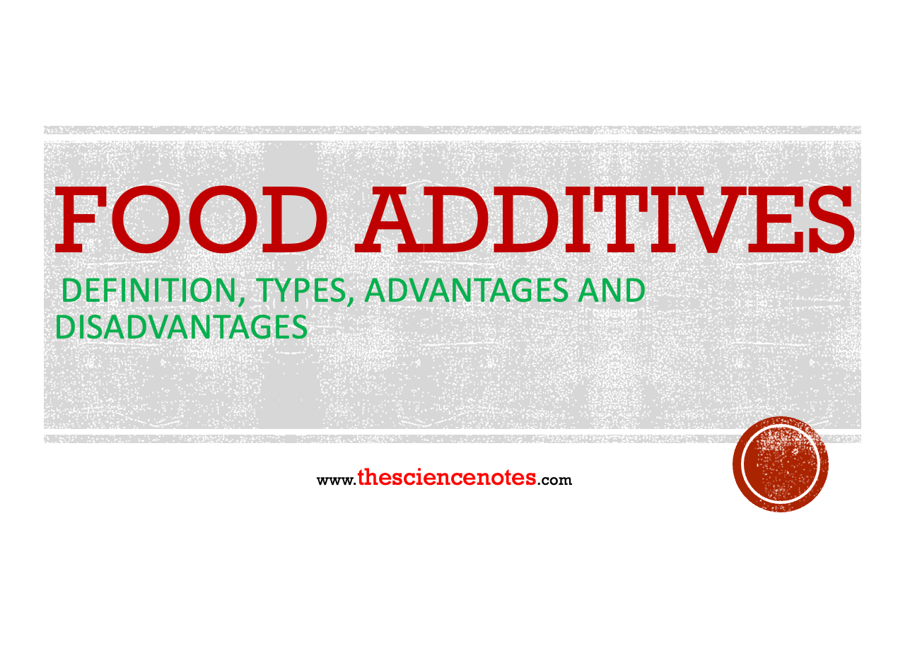 The List Of All Food Additives That Are Generally Recognized As Safe